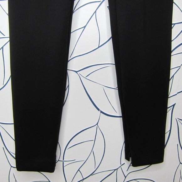 THEORY Black High Rise Scuba Ankle Zip Pants Women's Size 6 NWOT Retail $295 - Picture 5 of 14